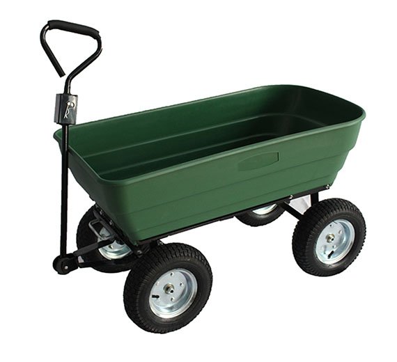 Plastic tray wheel barrow