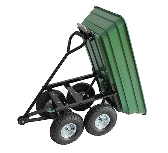 Plastic tray wheel barrow