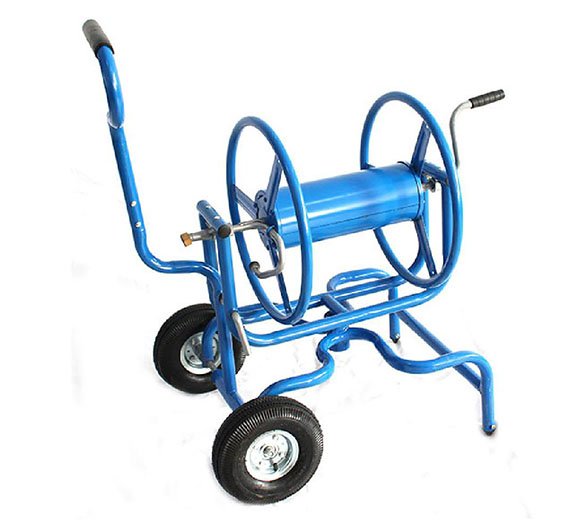 Swivel hose reel cart